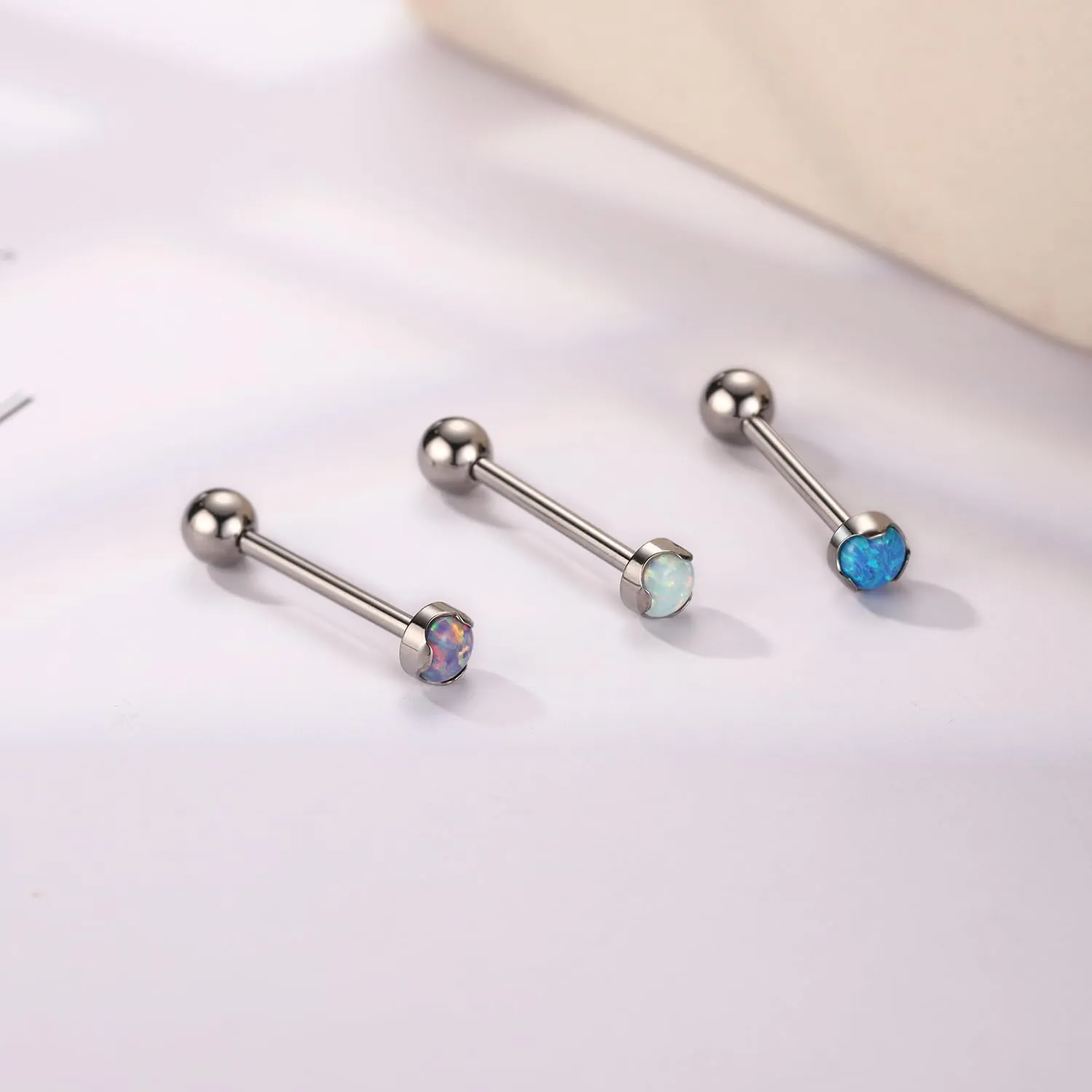 GAGABODY G23 Titanium Tongue Rings 14mm-20mm Tongue Piercing Jewelry Internally Threaded Cartilage Earring 14G Straight Barbells Piercing Jewelry Tongue Barbell Tongue Rings for Unisex
