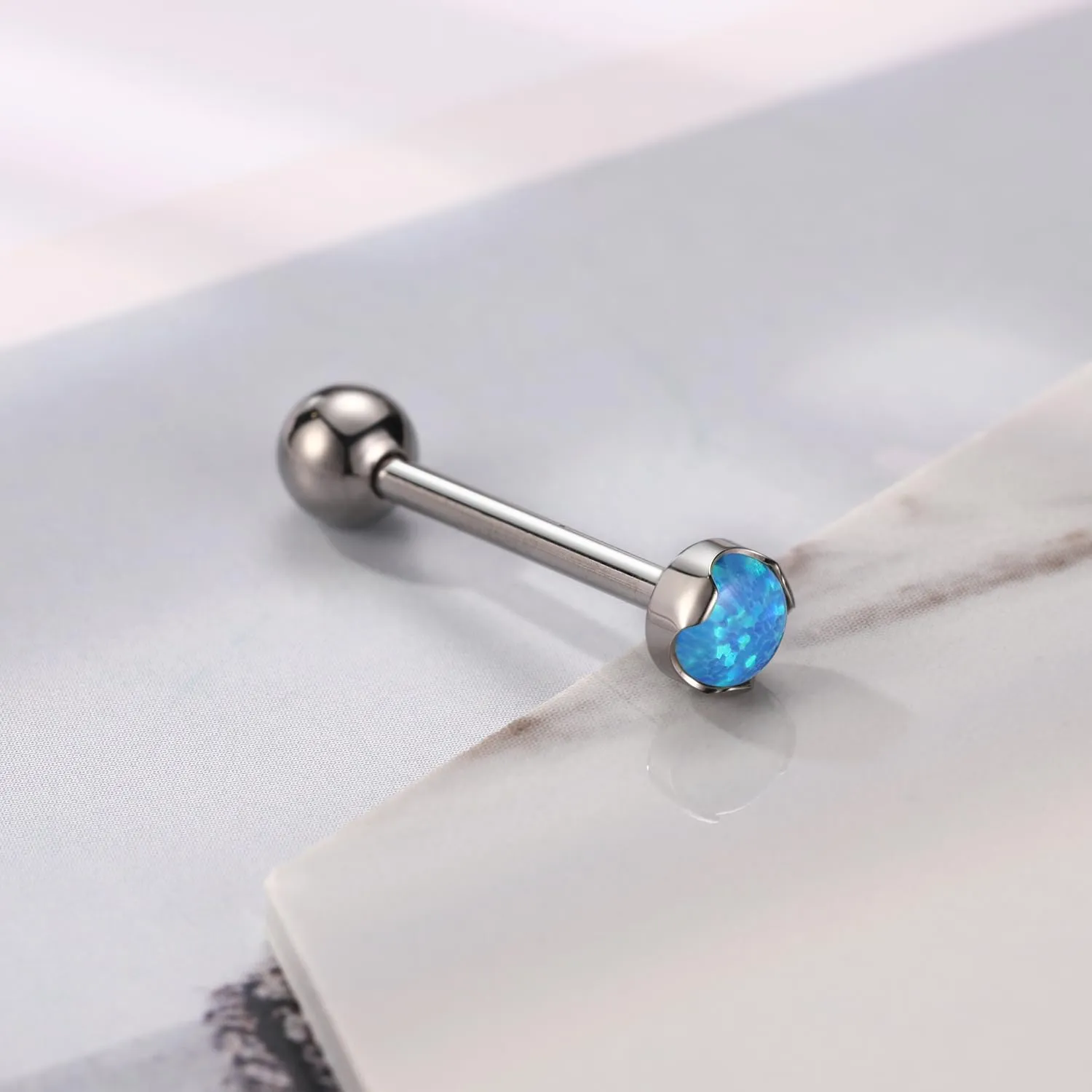 GAGABODY G23 Titanium Tongue Rings 14mm-20mm Tongue Piercing Jewelry Internally Threaded Cartilage Earring 14G Straight Barbells Piercing Jewelry Tongue Barbell Tongue Rings for Unisex