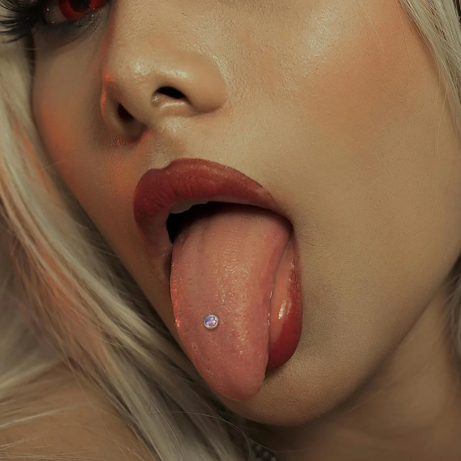GAGABODY G23 Titanium Tongue Rings 14mm-20mm Tongue Piercing Jewelry Internally Threaded Cartilage Earring 14G Straight Barbells Piercing Jewelry Tongue Barbell Tongue Rings for Unisex