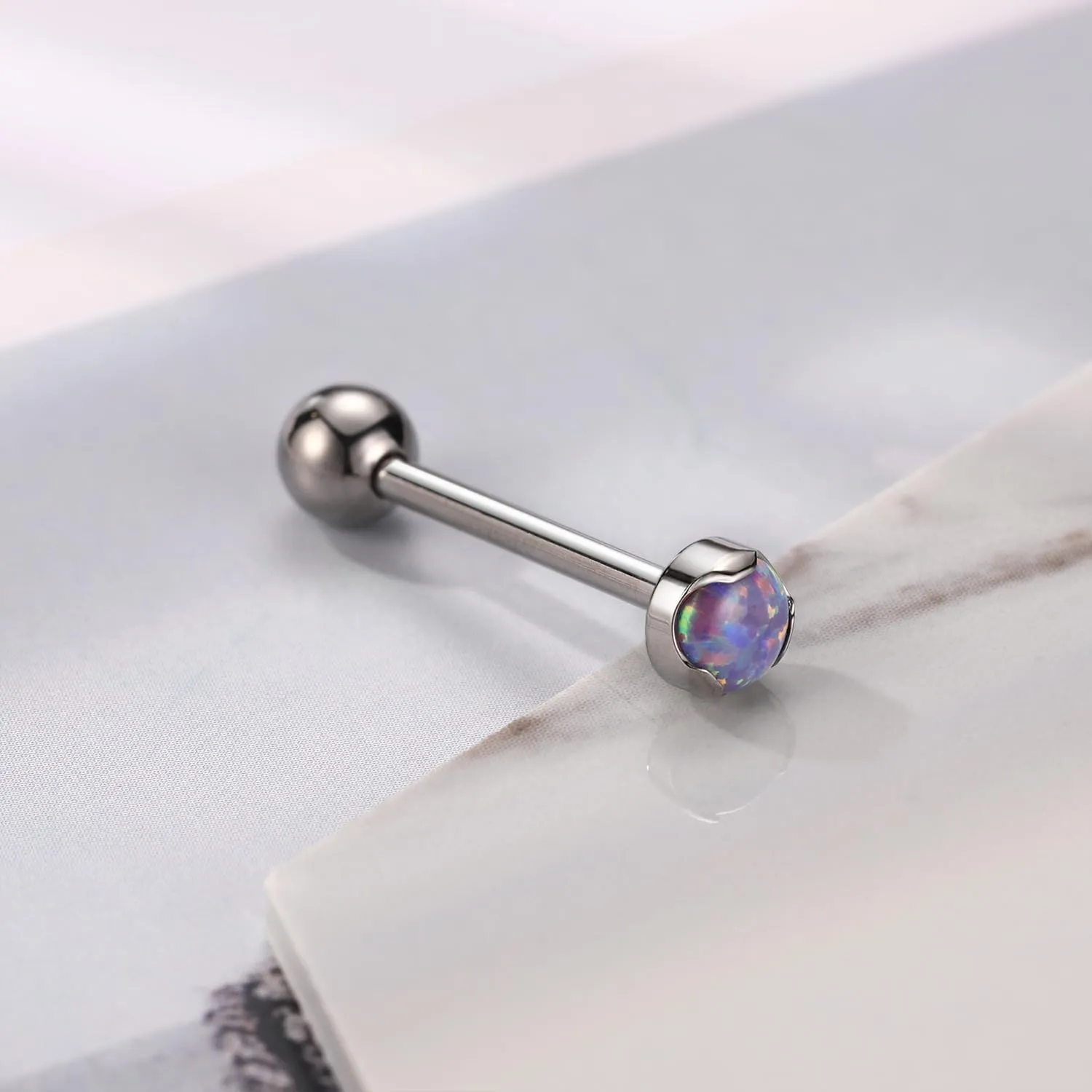 GAGABODY G23 Titanium Tongue Rings 14mm-20mm Tongue Piercing Jewelry Internally Threaded Cartilage Earring 14G Straight Barbells Piercing Jewelry Tongue Barbell Tongue Rings for Unisex