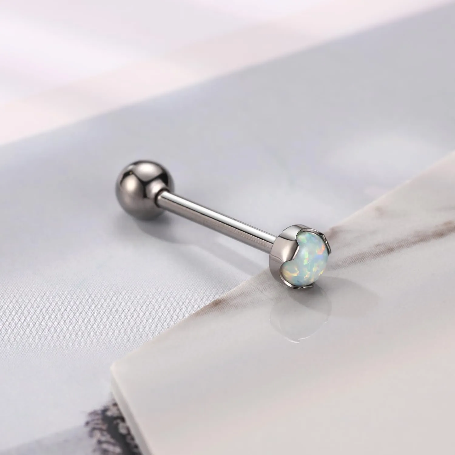 GAGABODY G23 Titanium Tongue Rings 14mm-20mm Tongue Piercing Jewelry Internally Threaded Cartilage Earring 14G Straight Barbells Piercing Jewelry Tongue Barbell Tongue Rings for Unisex