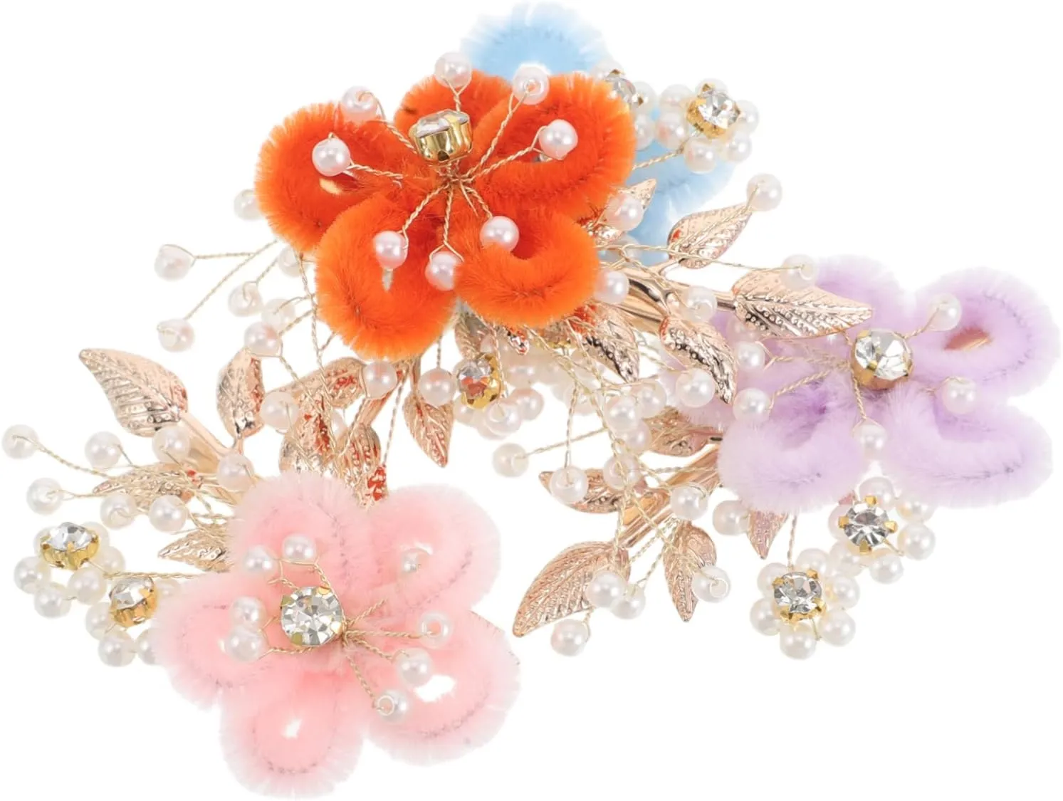 Gatuida 4pcs Handmade Pearl Hair Accessories for Weddings Brides and Special Occasions Lightweight Timeless Design Versatile Styling for Updos and Loose Waves Elegant Hair Decorations