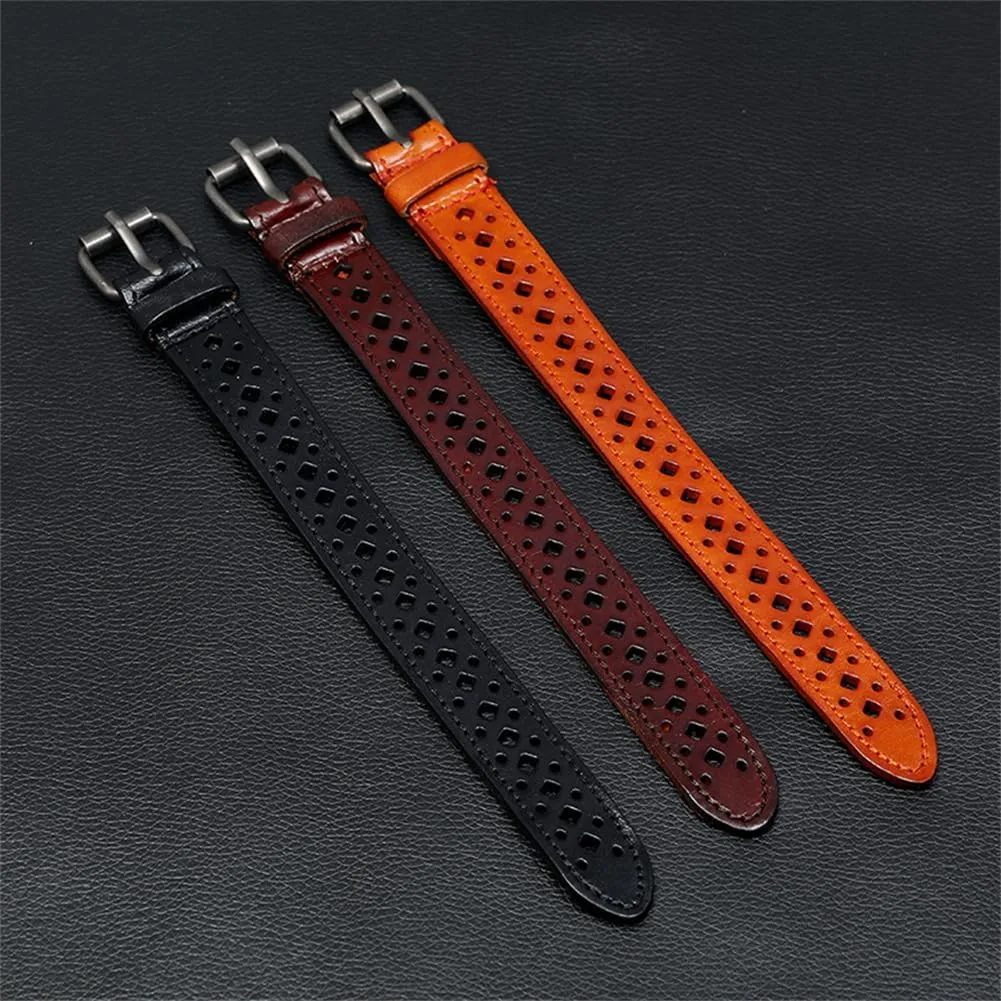 Genuine Leather Bracelet for Men Women, Braided Punk Biker Wristband, Adjustable 6.5-9.0 inches