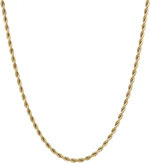 GLD Rope Chain Necklace for Men and Women