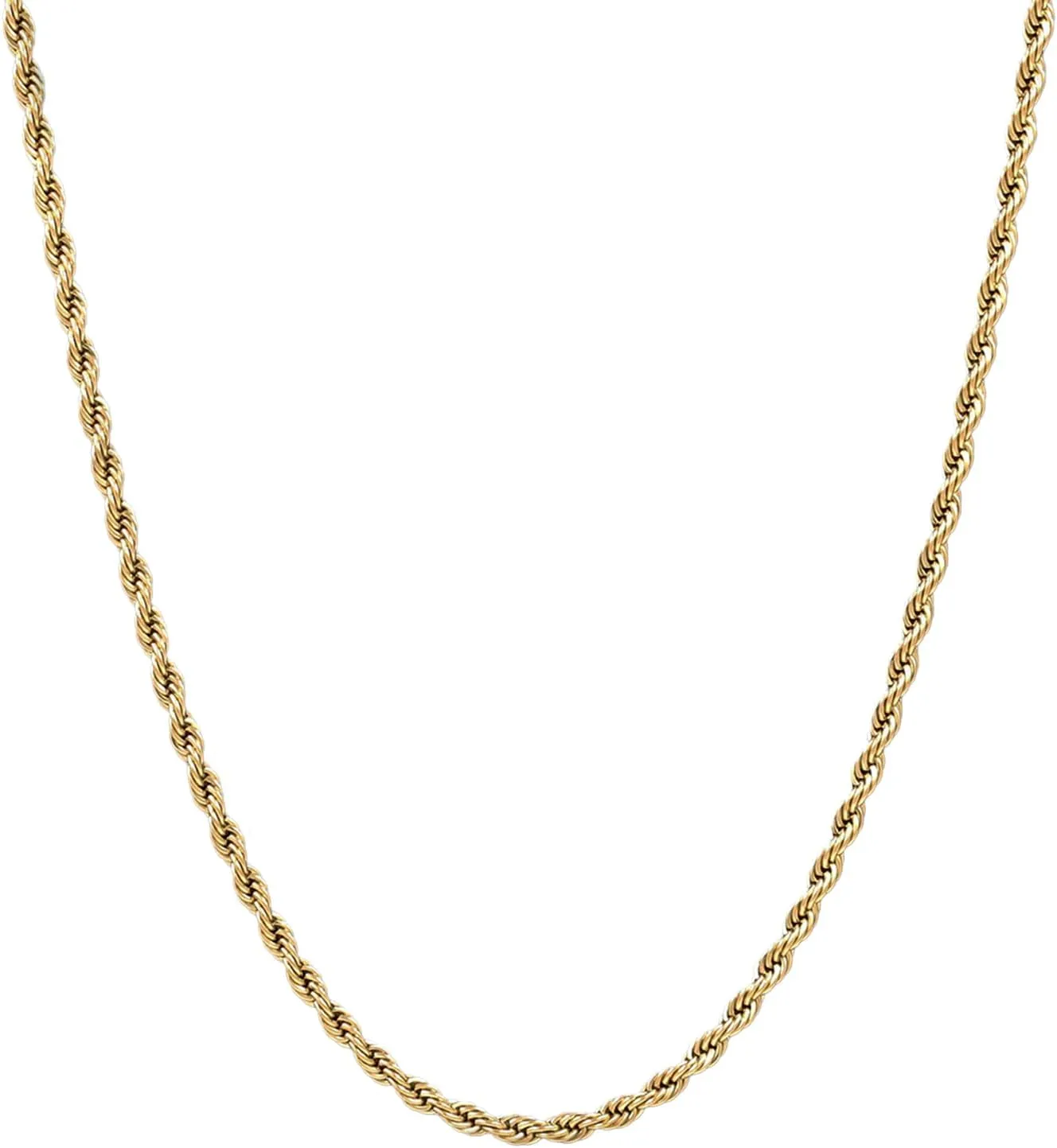 GLD Rope Chain Necklace for Men and Women