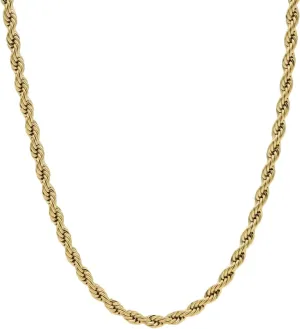 GLD Rope Chain Necklace for Men and Women