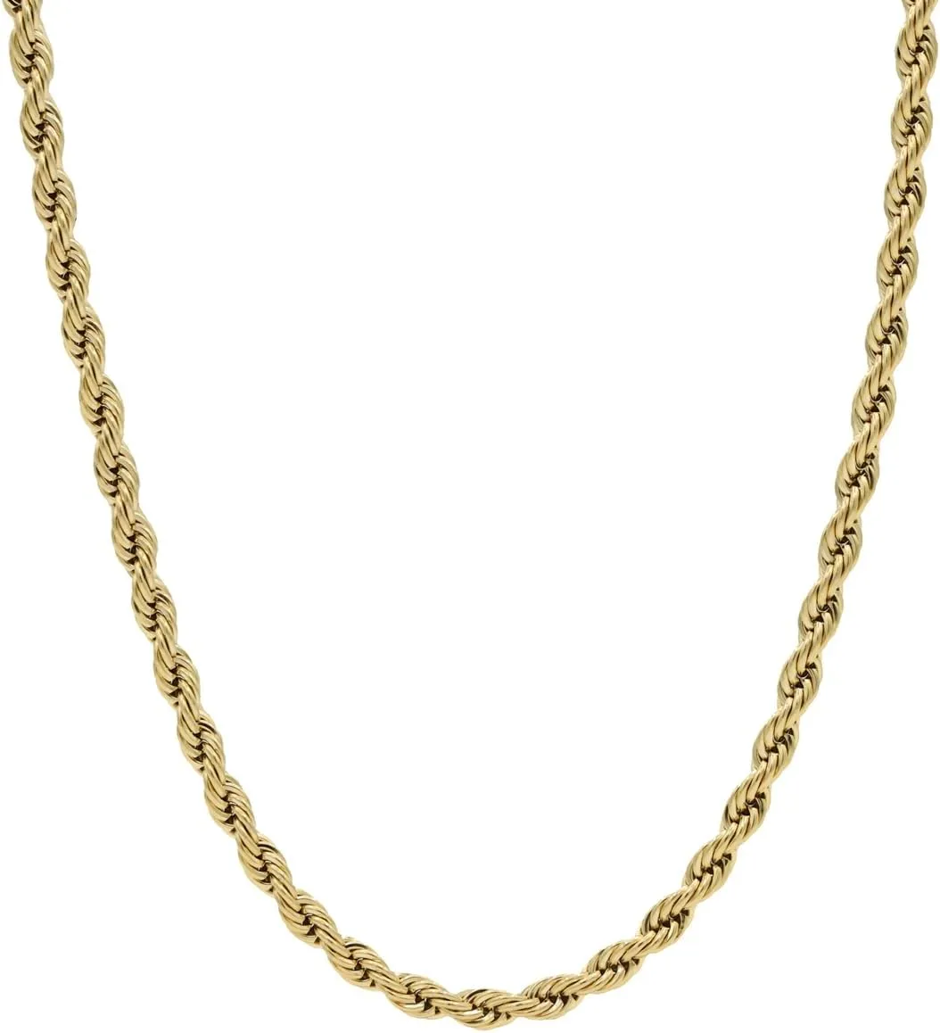 GLD Rope Chain Necklace for Men and Women
