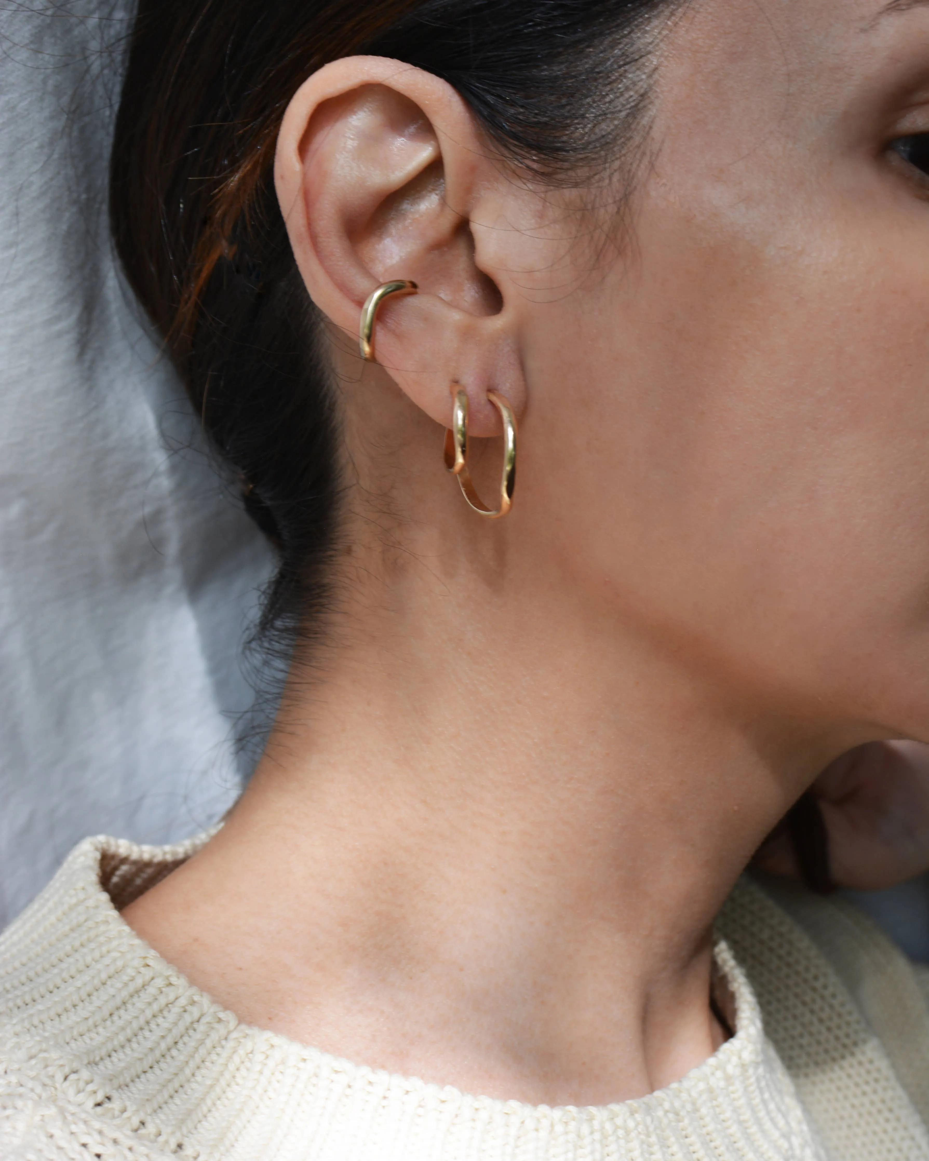 Gold Heli Hoops