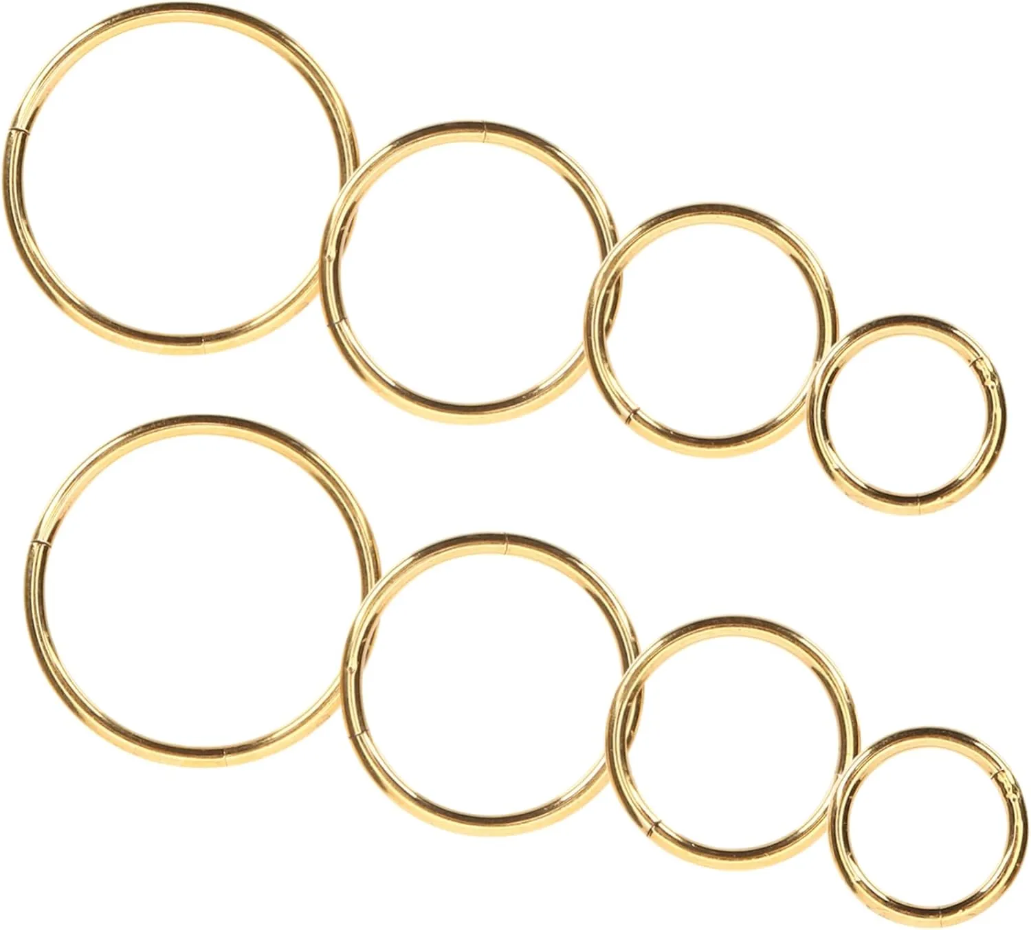 Gold Nose Ring Hoops Nose Piercing Jewelry Fashion Accessory for Daily Wear