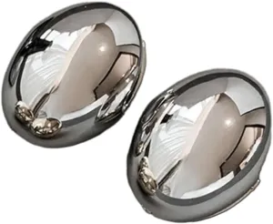 Gold/Silver Clip Earring Unique Elliptical Ear Studs Piercings Required Ear Cuff Party Jewelry Accessory