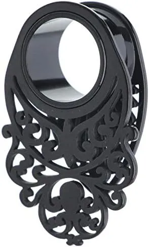 Gold/Silver/Black 316L Surgical Steel Ear Weights Saddle Hanger Spreader Gauges Piercing Tunnels Plugs Stretching Kit