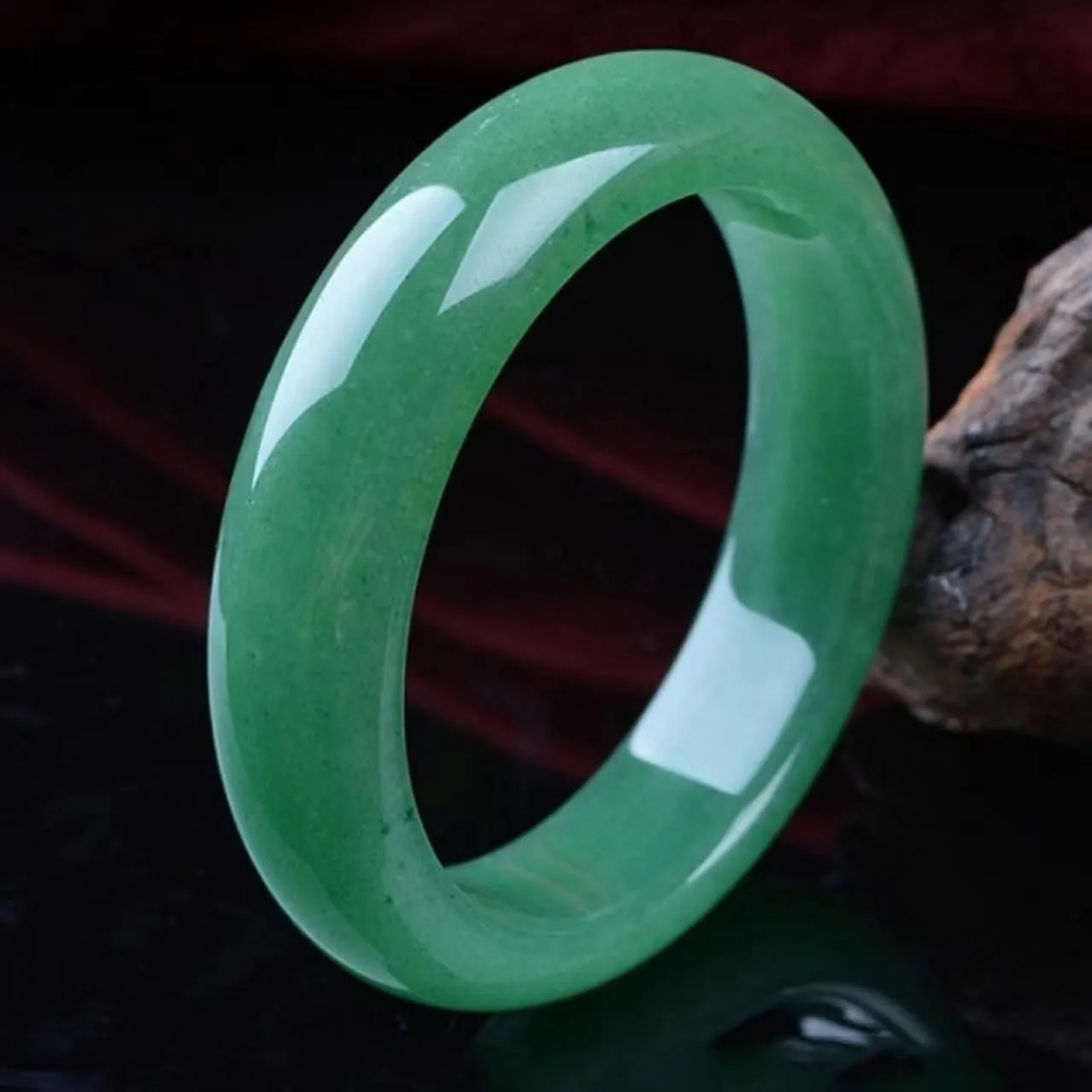 Green Jade bracelet for women Jewelry Birthday Giftswith gift box and certificate