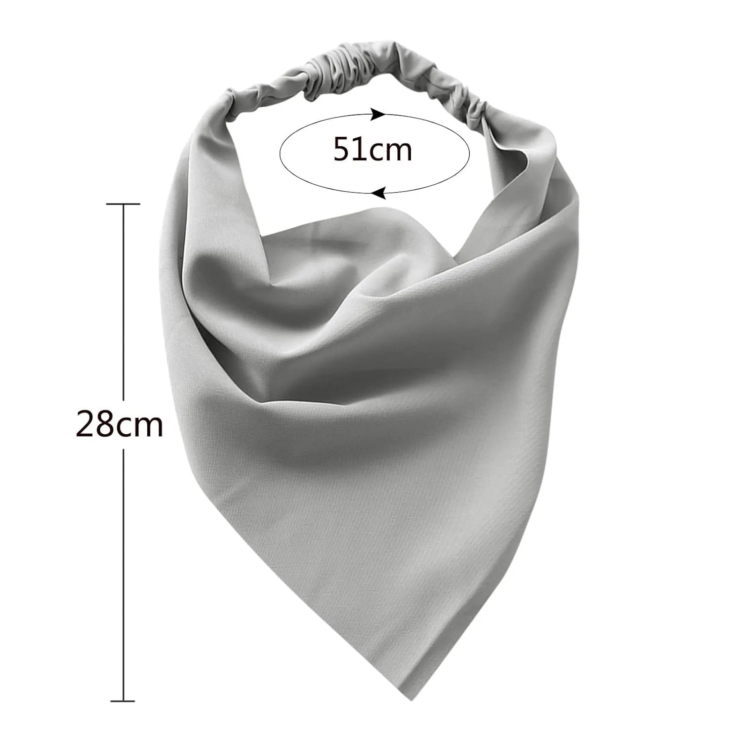 Hair Scarf Boho Floral Print Headband Head Kerchief Turban Headbands Triangle Hair Bandana Hair Accessores (K, One Size)