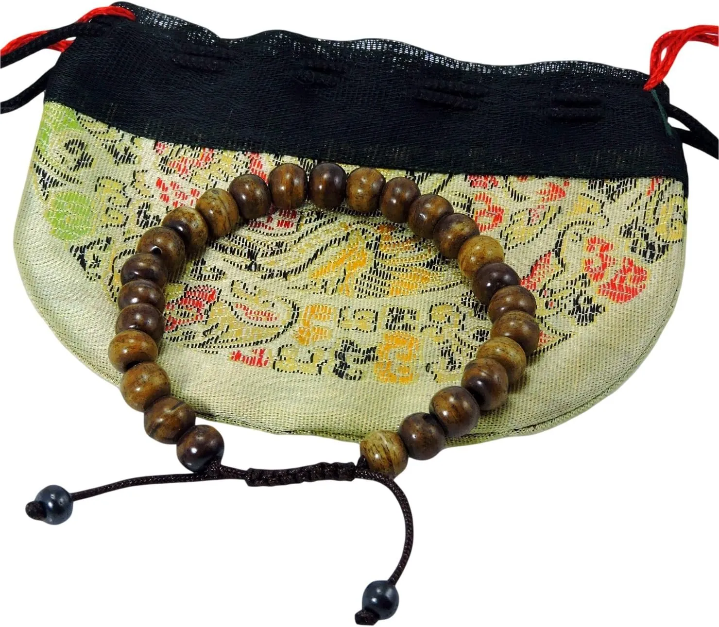 Hands Of Tibet Tibetan Dark Yak Bone Wrist Mala/Bracelet for Meditation