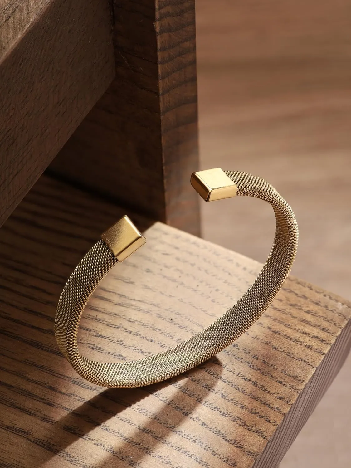 HAQUIL Stainless Steel Fashion Cuff Bracelet Jewelry Gift for Men and Women