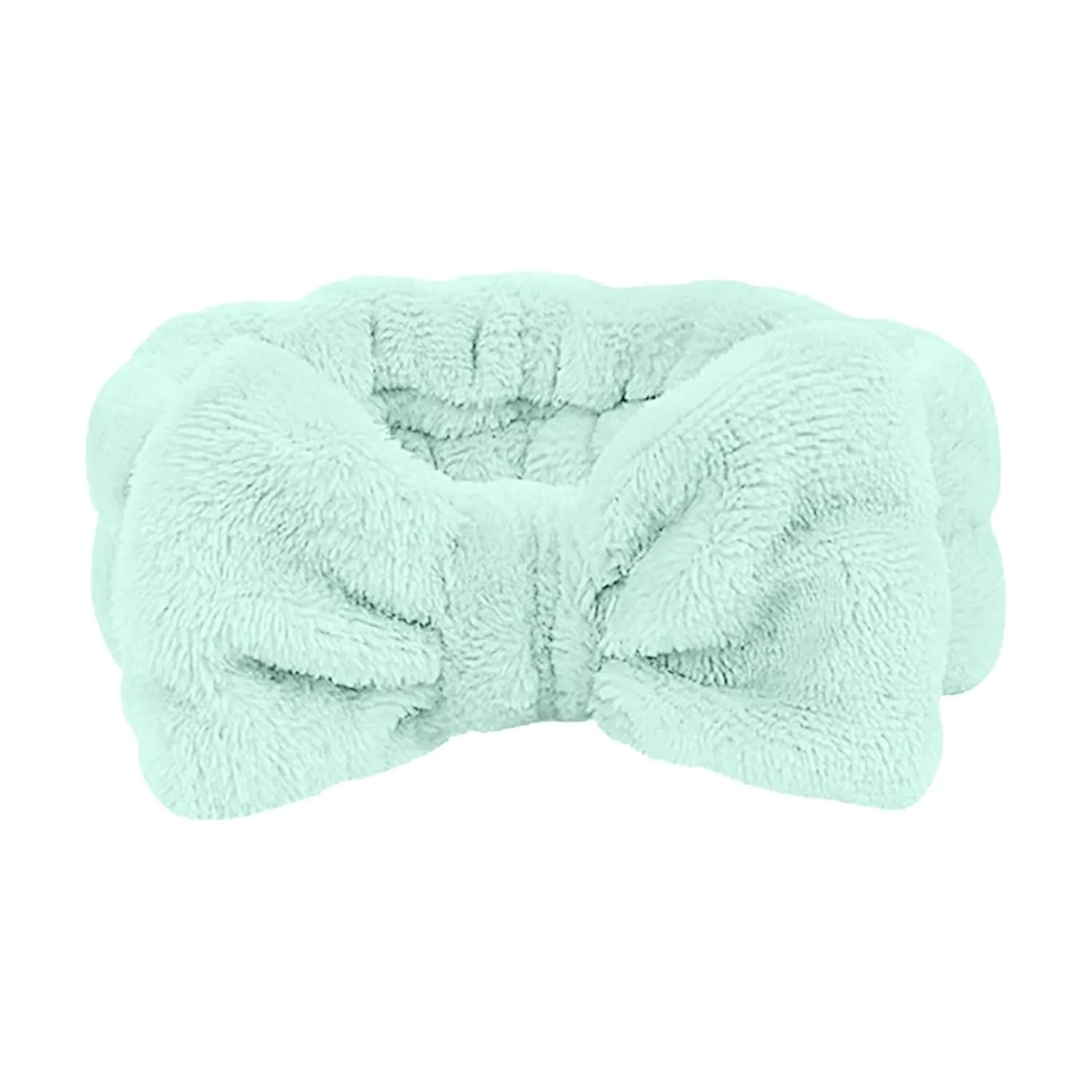 Head band for Women Girls Bowknot Bow Makeup Headbands Soft Coral Fleece Hair Band
