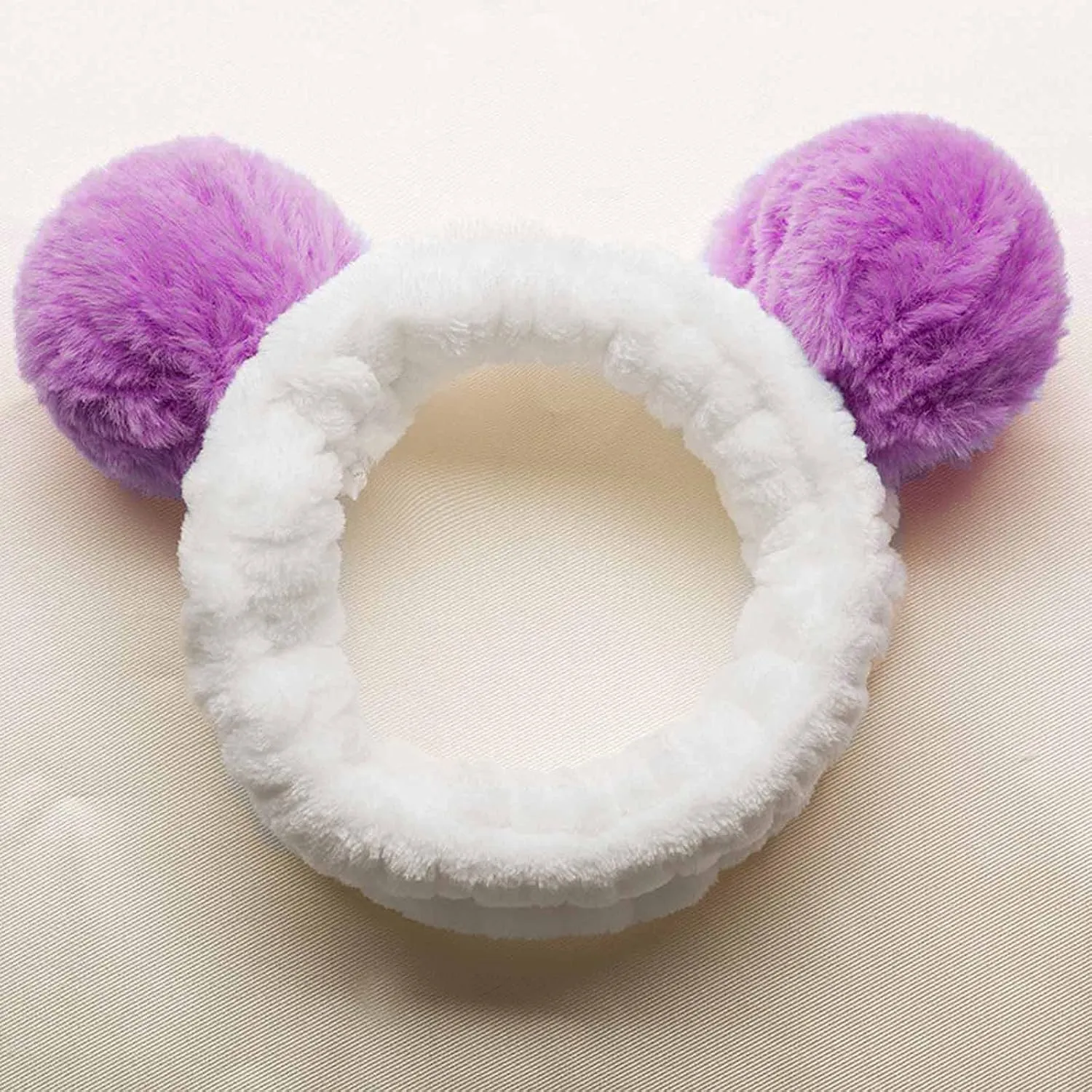 Head band for Women Girls Cosmetic Face Washing Headband Towel Soft Coral Fleece Hair Band