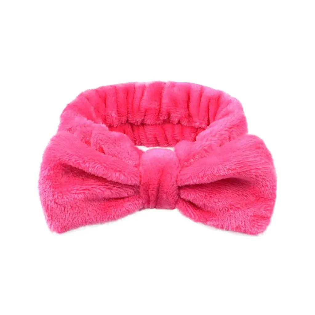 Head band for Women Girls Shower Washing Face Hair Band Soft Coral Fleece Head Wraps