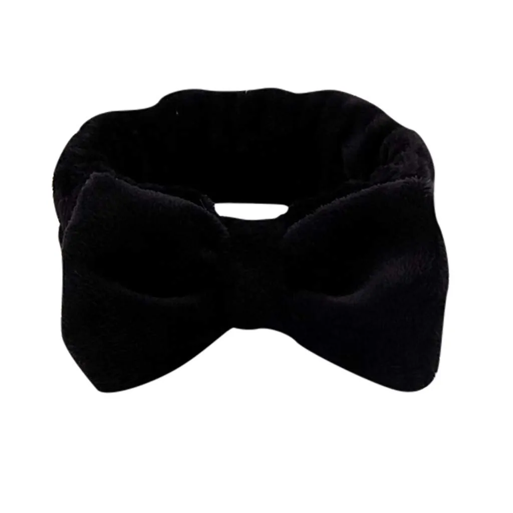 Head band for Women Girls Shower Washing Face Hair Band Soft Coral Fleece Head Wraps