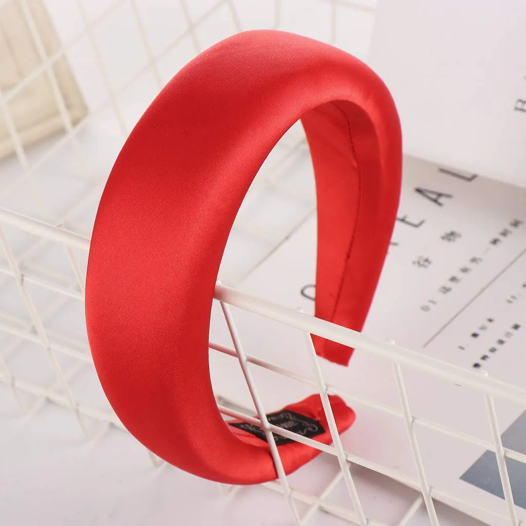 Headband Hairband Hair Hoop Sweet Women Head Satin Hair hairband for washing face Fashion Sponge for Girls wide headbands