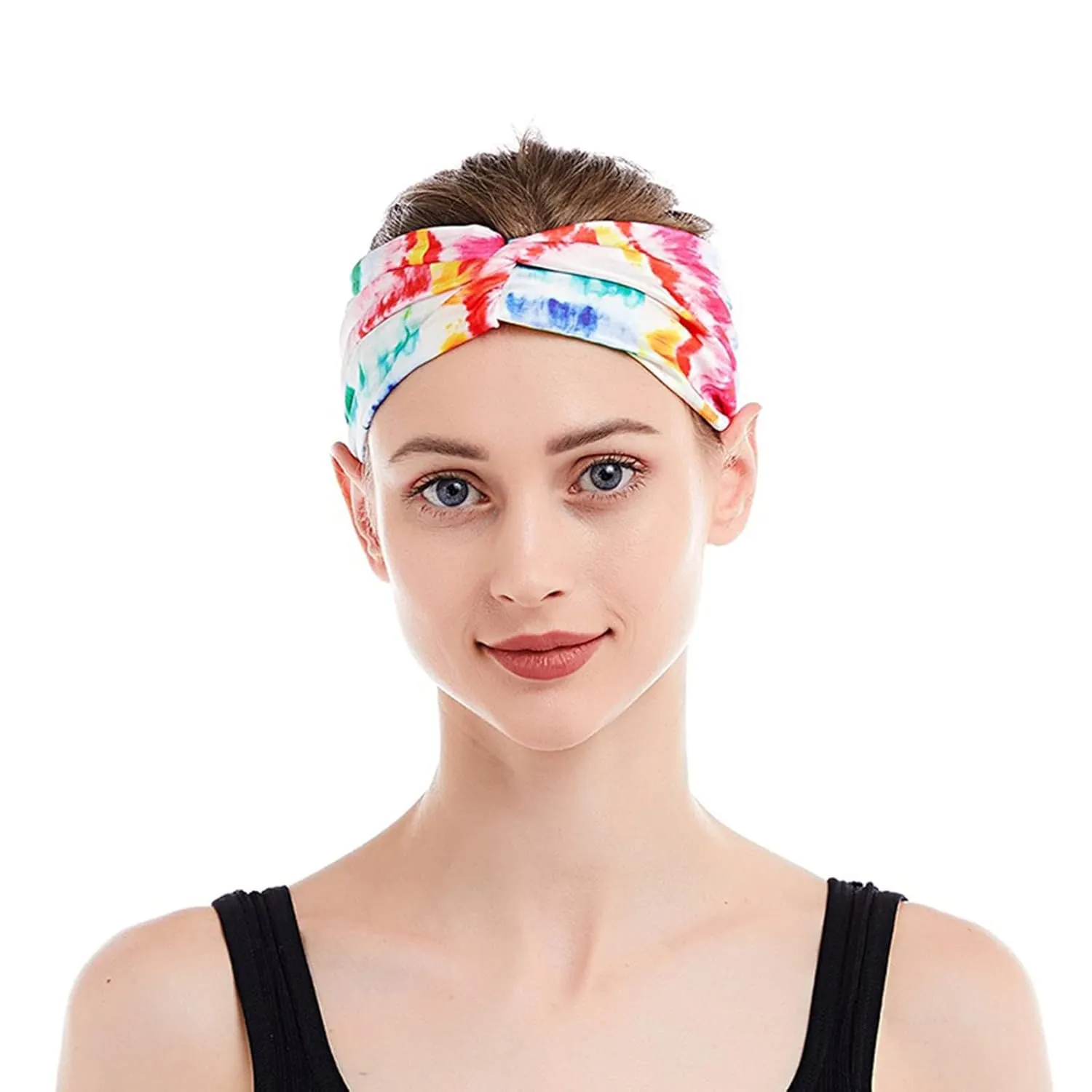 Headbands for Women and Girls Boho Bandeau Headbands Floral Printed Head Scarfs Fashion Hair Accessories