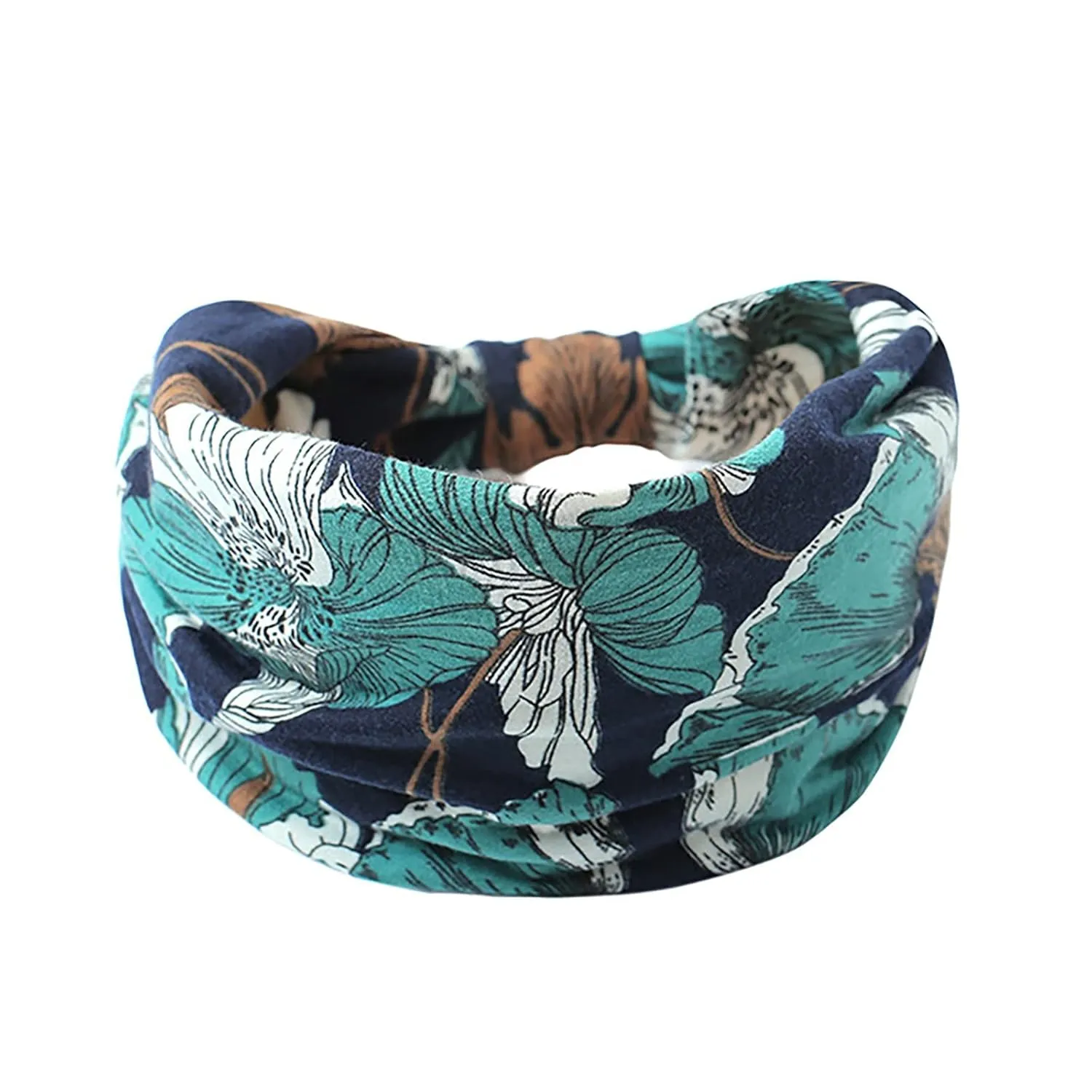 Headbands For Women Boho Bandeau Headbands Floral Printed Head Scarfs Outdoor Hair Accessories