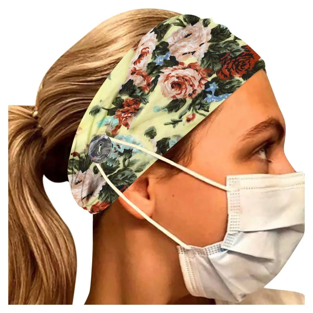 Headbands For Women Boho Bandeau Headbands Floral Printed Non Slip Headbands Fashion Hair Accessories
