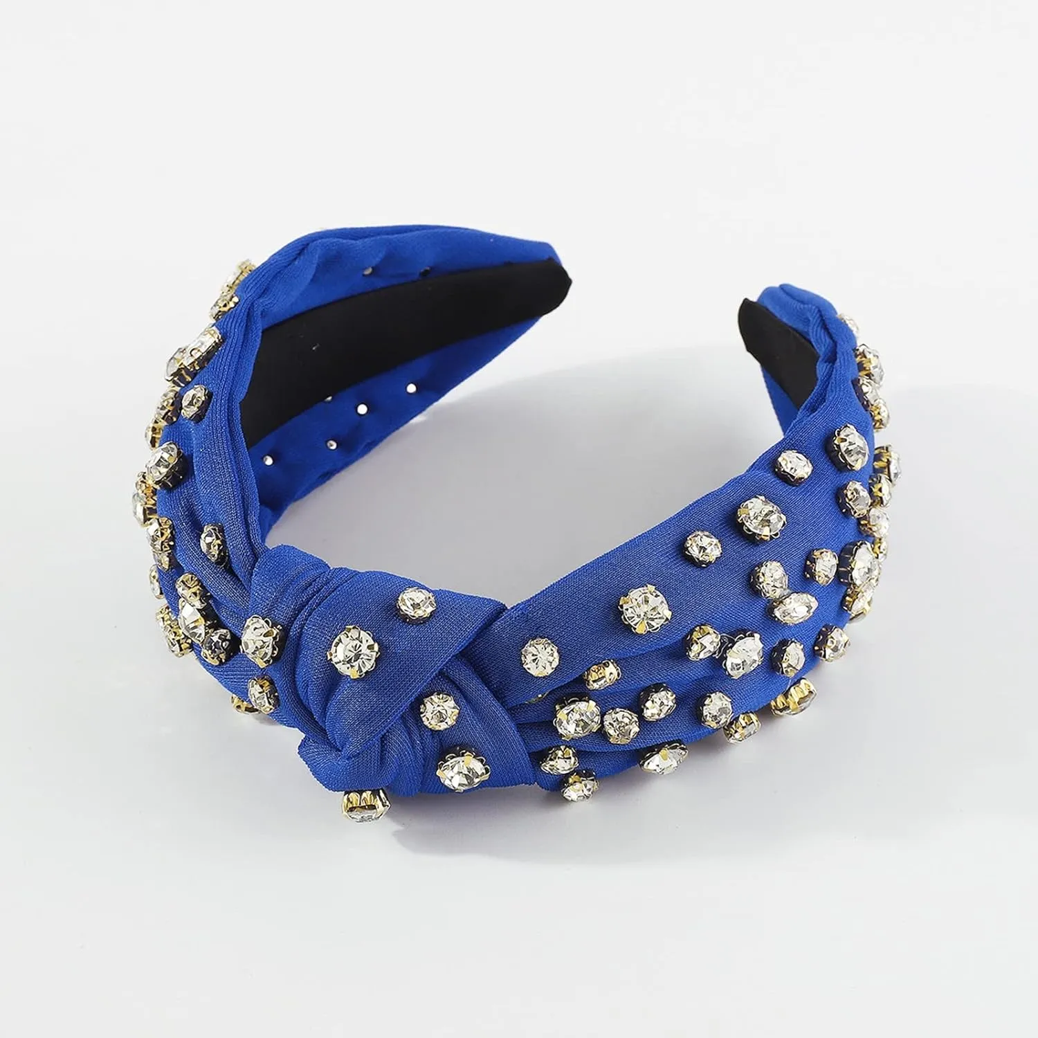 Headbands for Women Girls Pearls Knotted Head Bands Rhinestone Crystal Elastic hairbands Wedding Hair Accessories