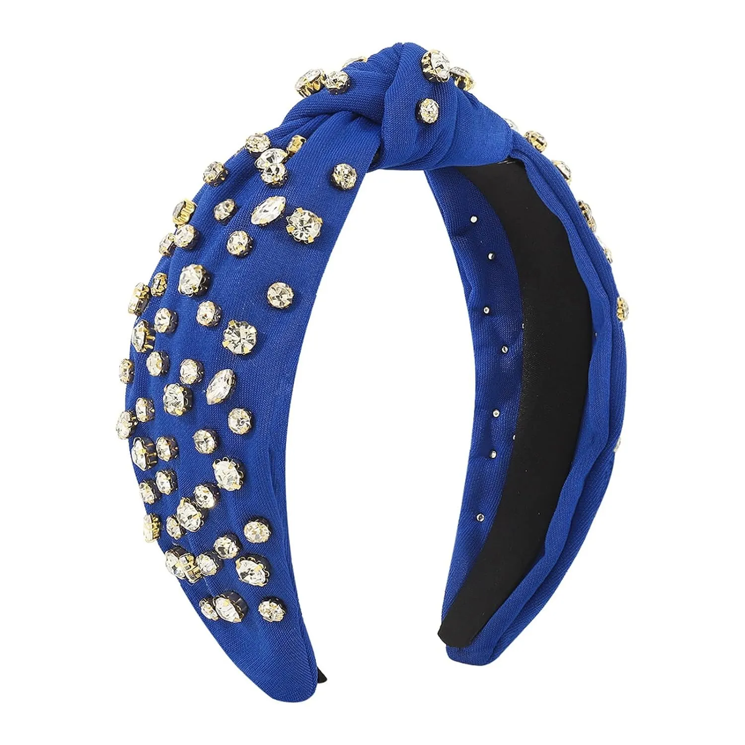 Headbands for Women Girls Pearls Knotted Head Bands Rhinestone Crystal Elastic hairbands Wedding Hair Accessories
