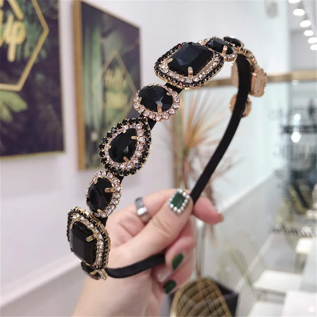 Headbands for Women Girls Vintage Flower Printed Headband Handmade Jewelry Hair Bands Wedding Hair Accessories