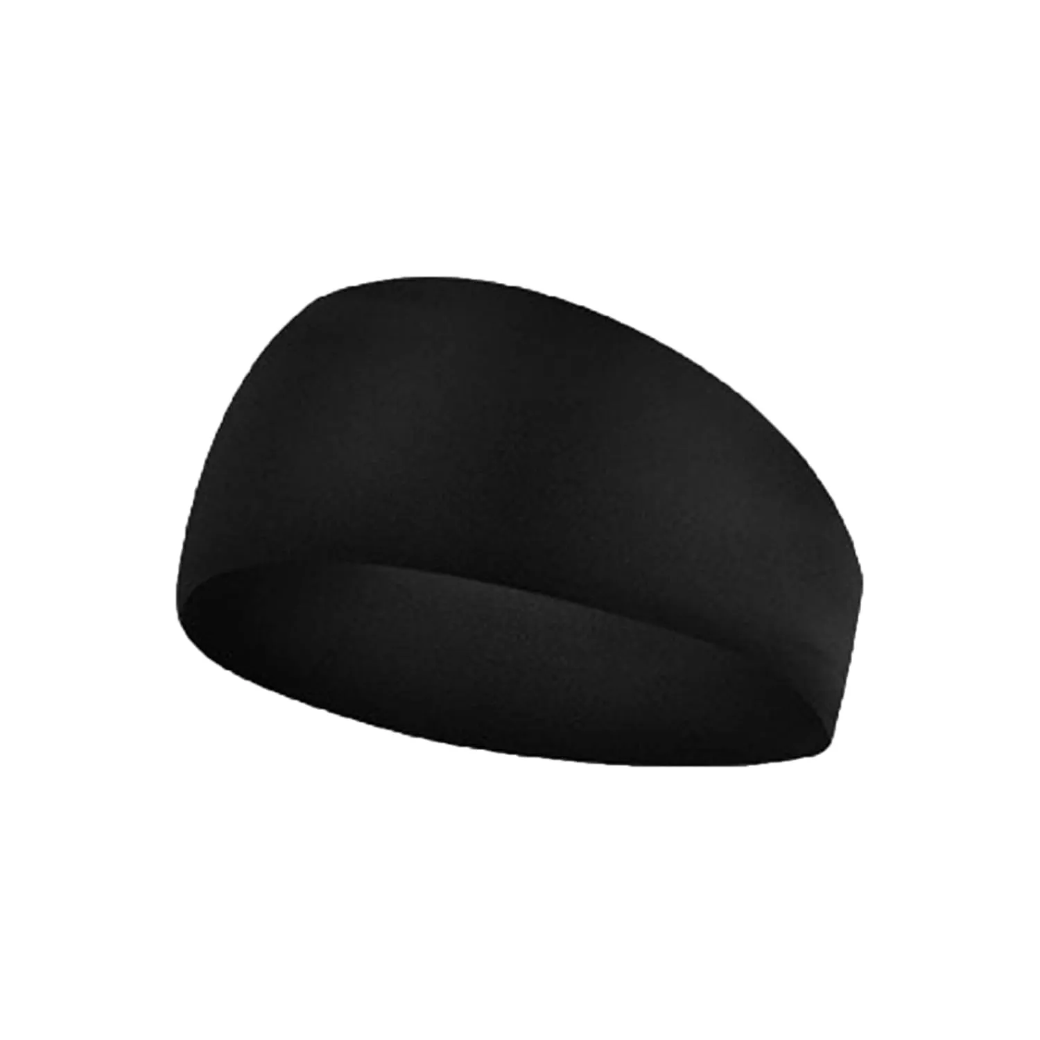 Headbands for Women Men Elastic Headbands Non-Slip Sports Headbands Hair Wraps Accessories (Black, One Size)