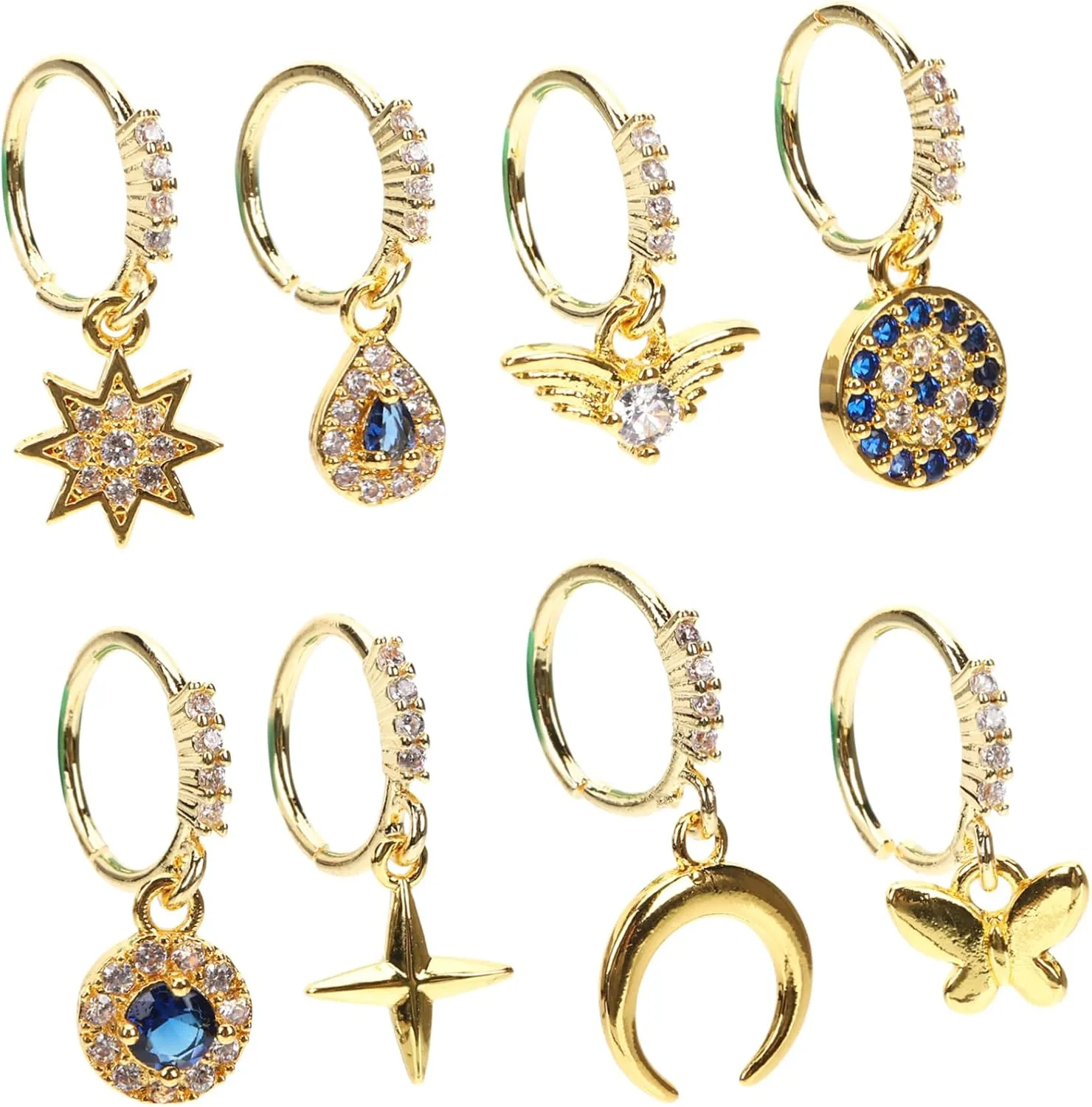 Hemoton 8pcs Non Pierced Nose Rings Creative Alloy Septum Hoops for Women Elegant Stylish Nose Jewelry present for Any Occasion Boost Your Look with Unique Fashion