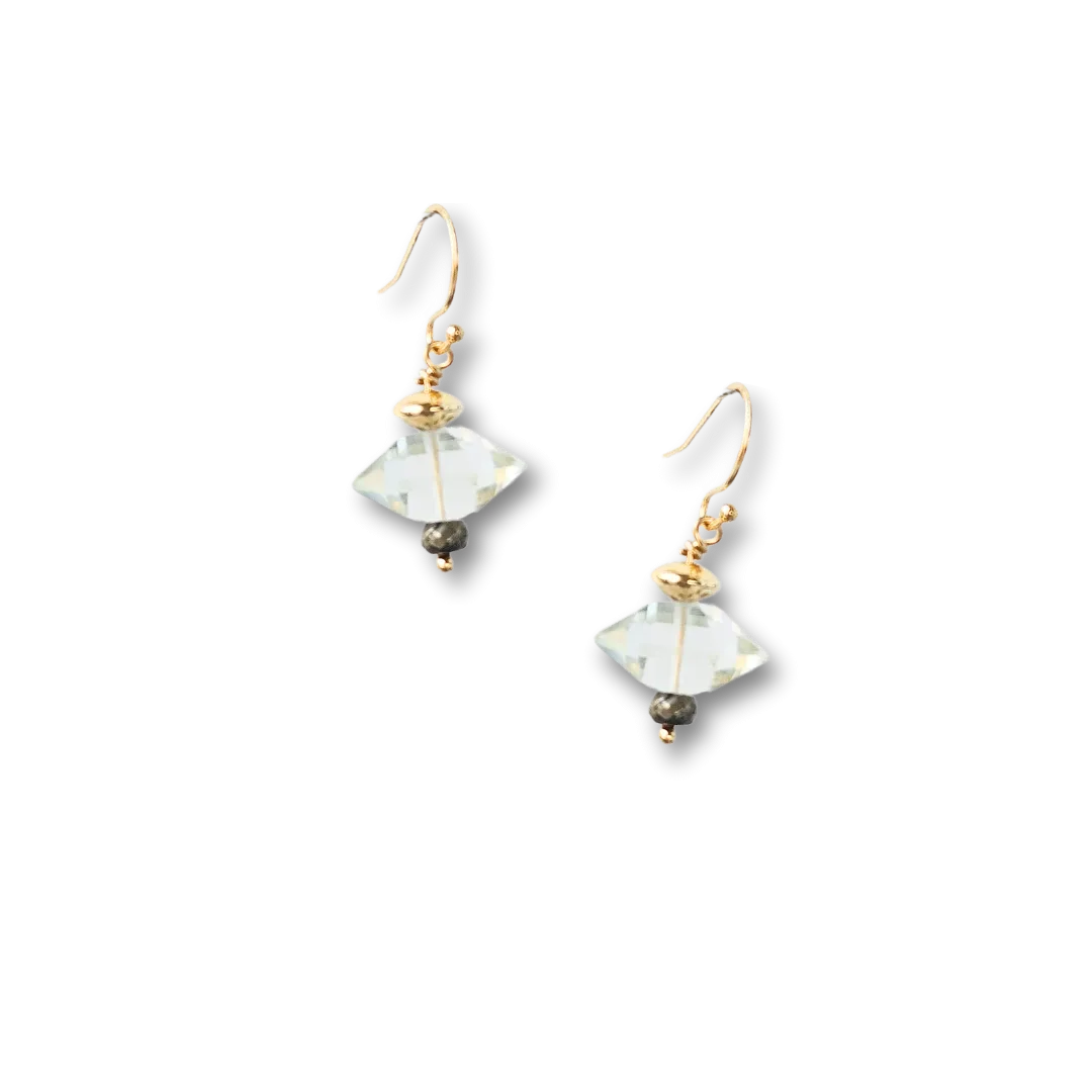 Herkimer diamond earrings