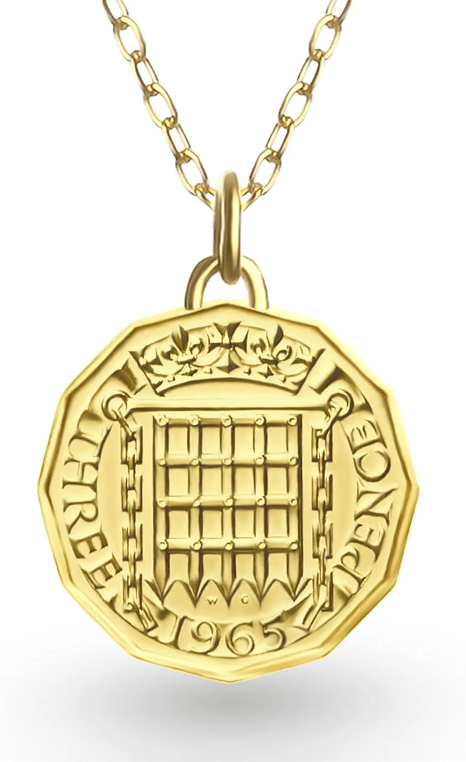HOBBY OF KINGS Coin Necklace - Vintage Medallion Pendant in 18K Gold Plated Finish - British, Italian, Greek, U.S., French & Spanish Coins - Elegant Gift Jewelry