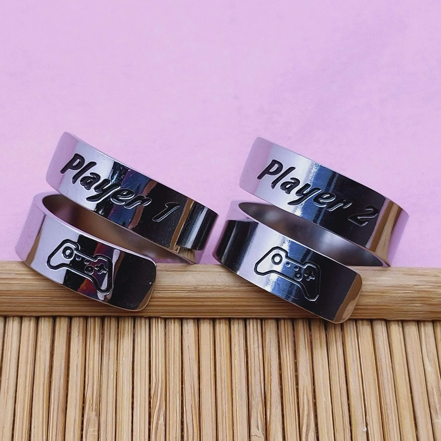HOFOYA Adjustable Inspirational Band Rings Stainless Steel Engraving Rings Motivational Jewelry Valentines Birthday Gifts for Women.