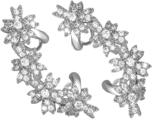 Homoyoyo 1Pair Flower Ear Cuff Clip Earrings for Women Non Pierced Jewelry with Creative Design Unique Cartilage Climber Style Girlfriends and Easy to Wear