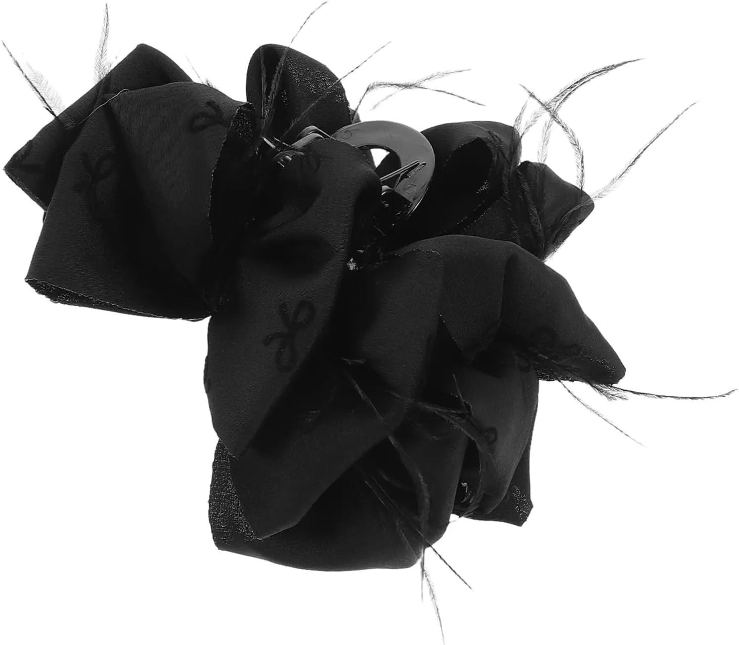Homoyoyo Large Bowknot Hair Clips for Women Stylish Plumage Hair Claws Versatile Accessories for Weddings Parties Daily Wear Compact Easy to Carry for Any Occasion