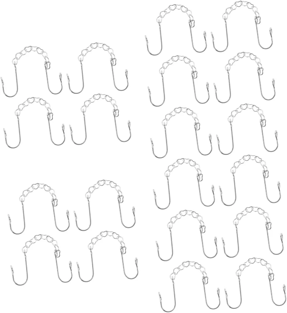 Homoyoyo Nose Rings Metal Nose Rings Chain Nose Ring Hoops Heart Women for Simple Thin Titanium Nose Hoop Shaped