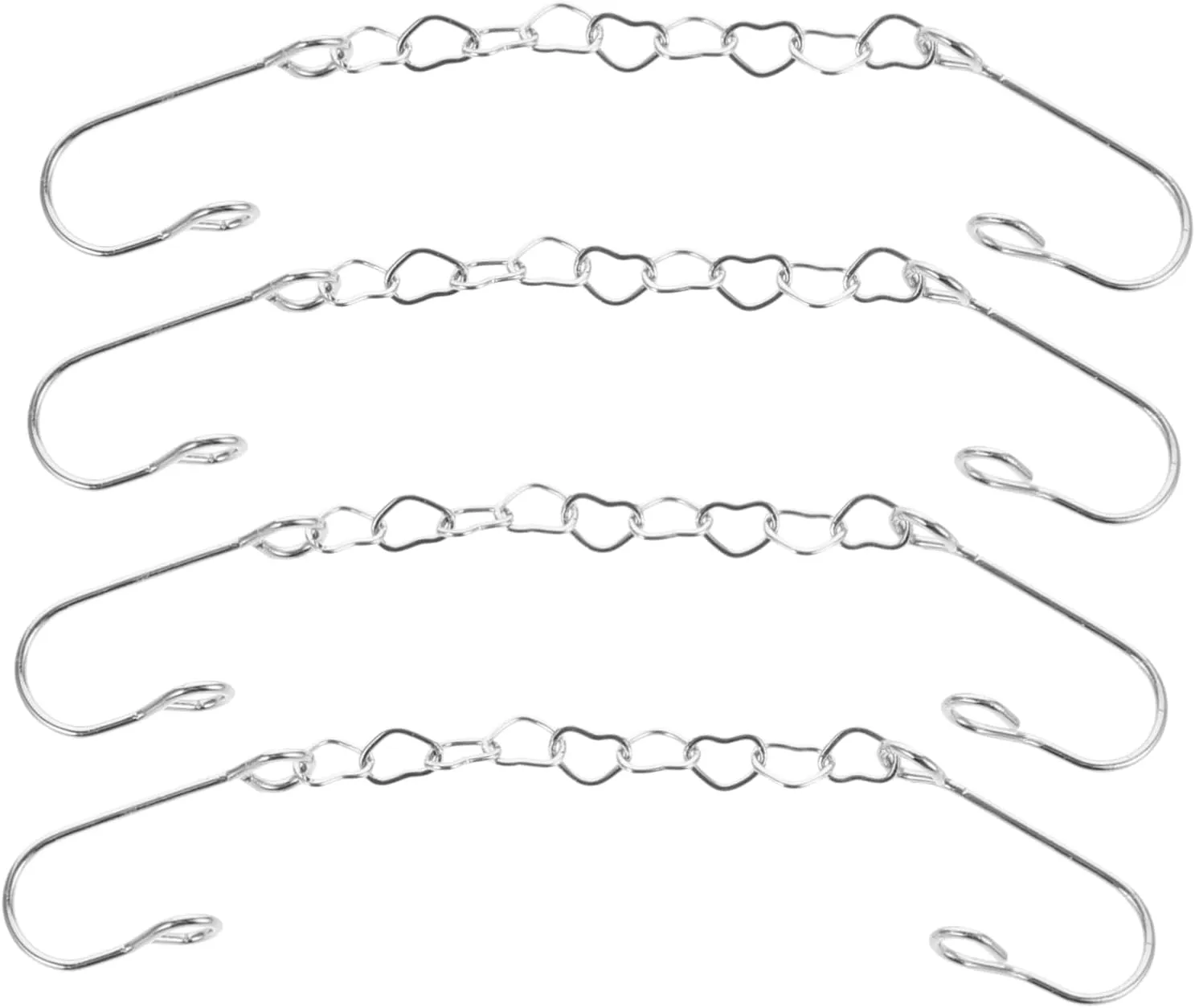 Homoyoyo Nose Rings Metal Nose Rings Chain Nose Ring Hoops Heart Women for Simple Thin Titanium Nose Hoop Shaped