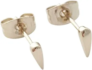 HONEYCAT Tiny Tusk Fang Bar Stud Earrings in Gold, Rose Gold, or Silver | Minimalist, Delicate Jewelry
