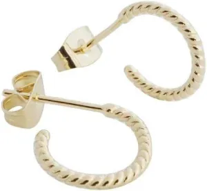 HONEYCAT Tiny Twisted Rope Hoop Earrings in Gold, Rose Gold, or Silver | Minimalist, Delicate Jewelry
