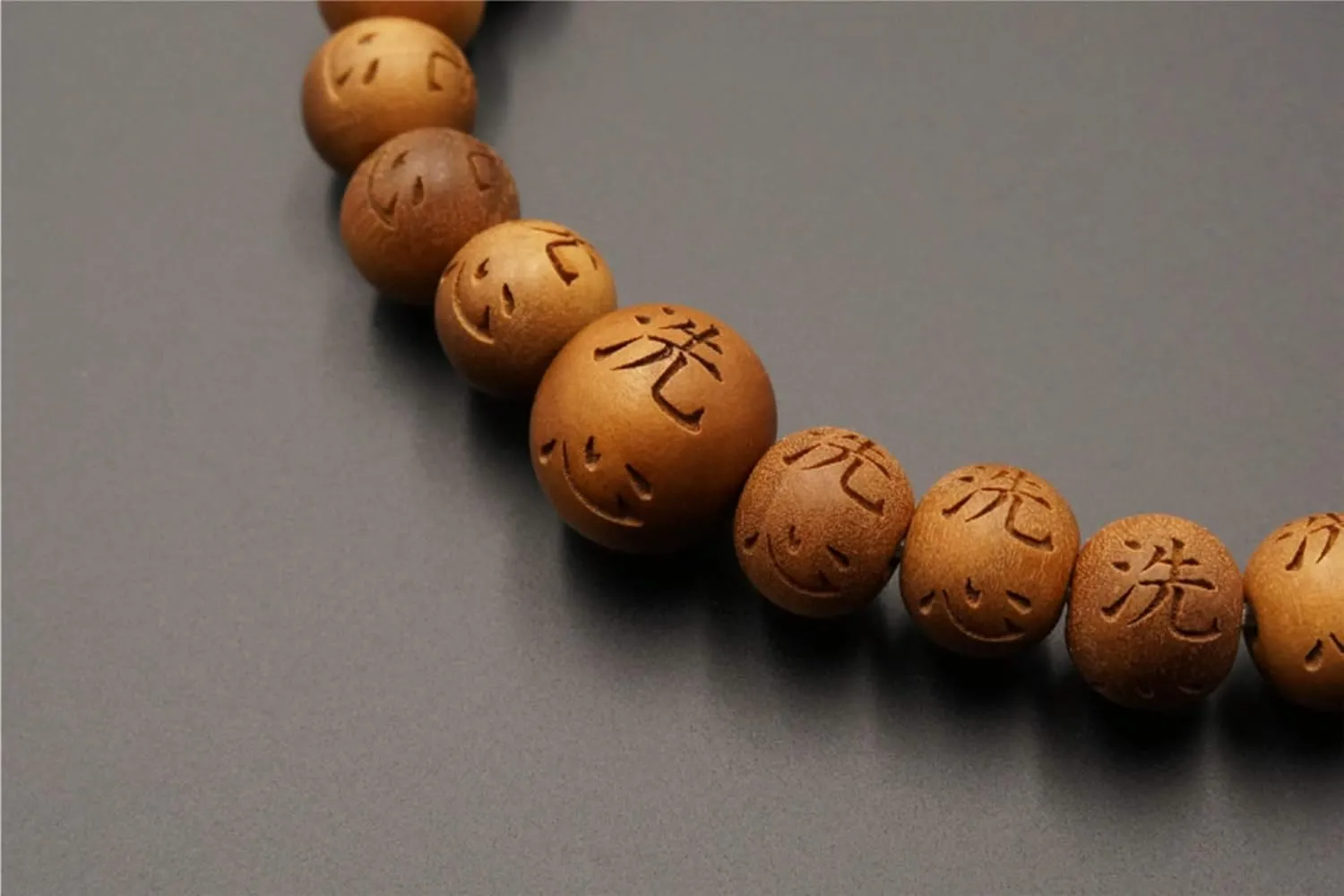 Indian Sandalwood Beads Bracelet Japanese Rosary Mala Beads Juzu Handmade Craft Gift for Men&Women