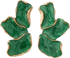 Irregular Petal Earring For Women Stainless Steel Unique Statement Flower Dangle Earrings Trendy Jewelry Gift