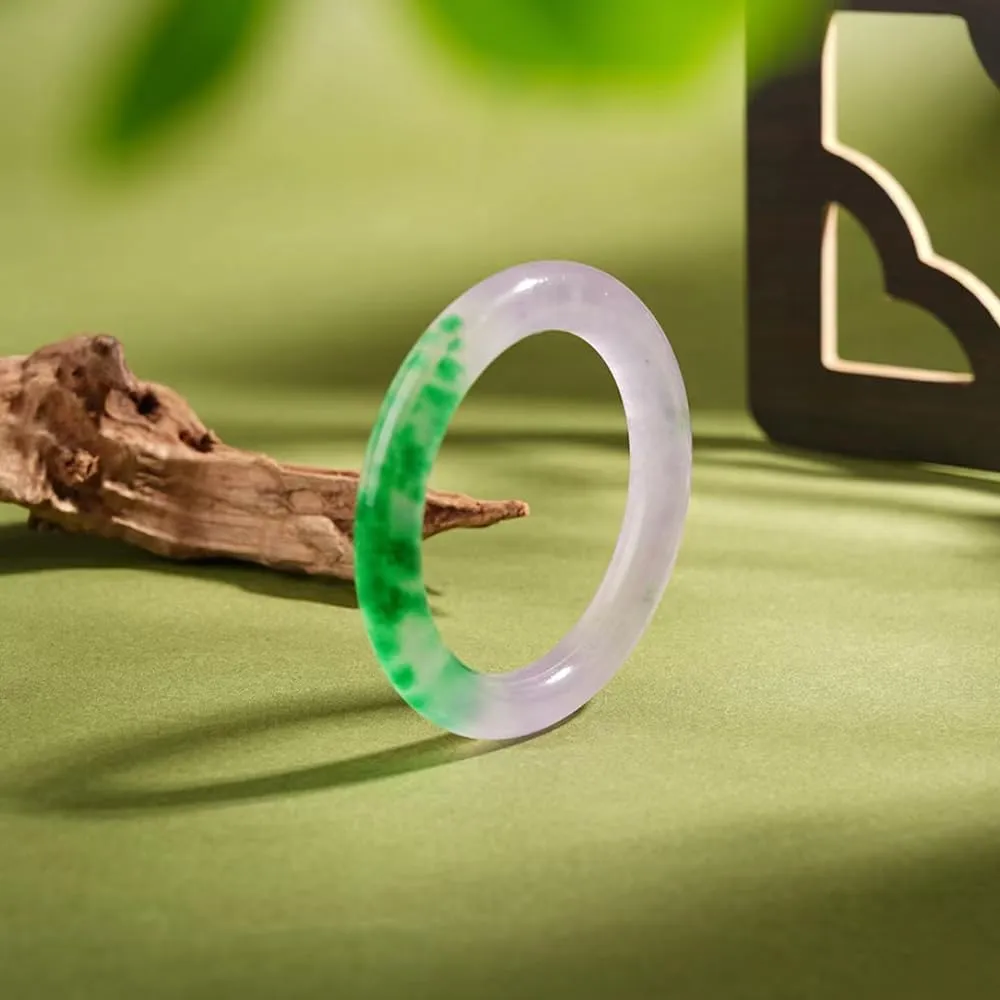Jade Bangle Bracelet for Women Feng Shui Bangle Woman Good Luck Wealth Bracelet Natural Jade Stone Bangle Green Real Jade Bangle Christmas