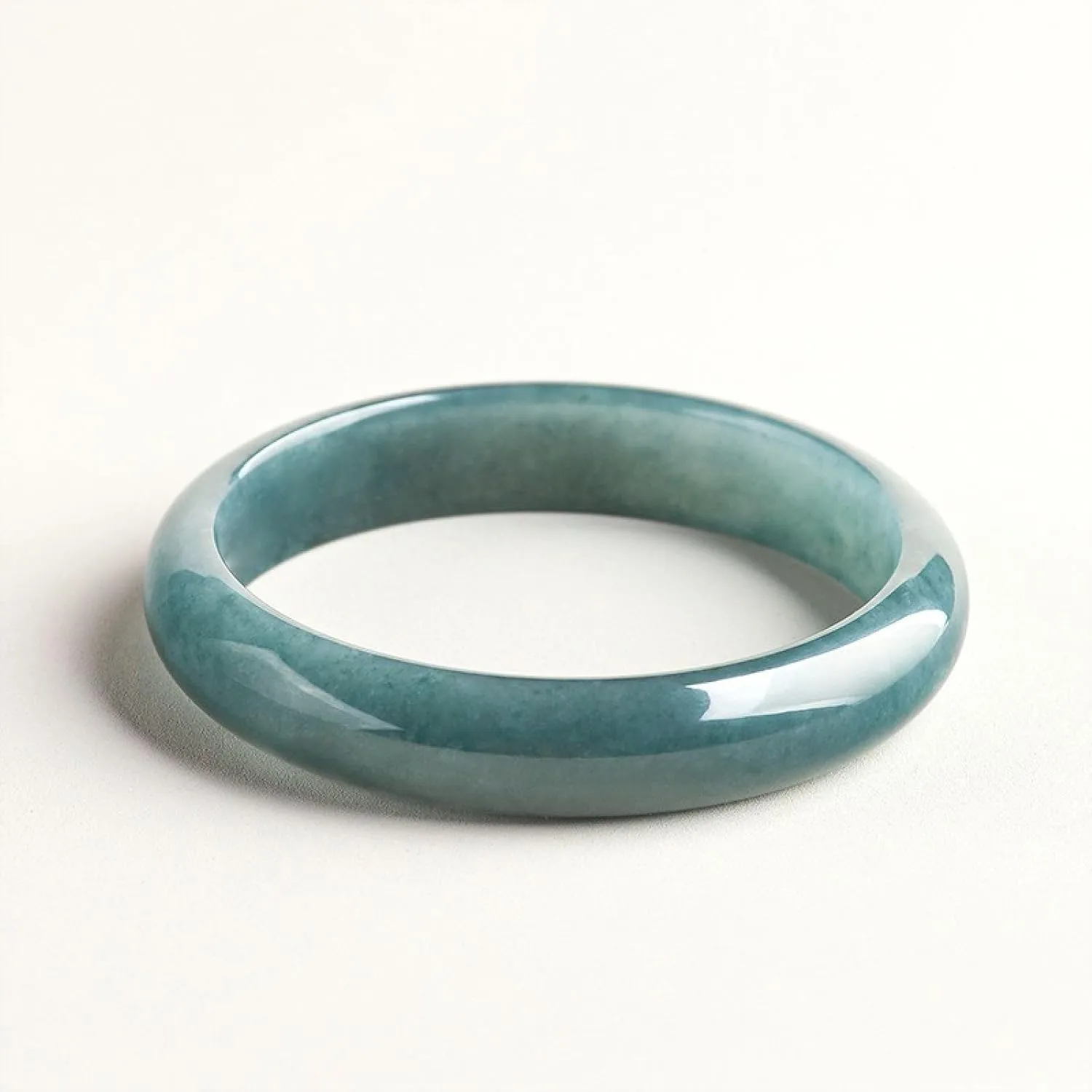 Jade Bangle Bracelet for Women Natural Jadeite Blue Water Round Bracelet Peace Bracelet Ice Jade Bracelet