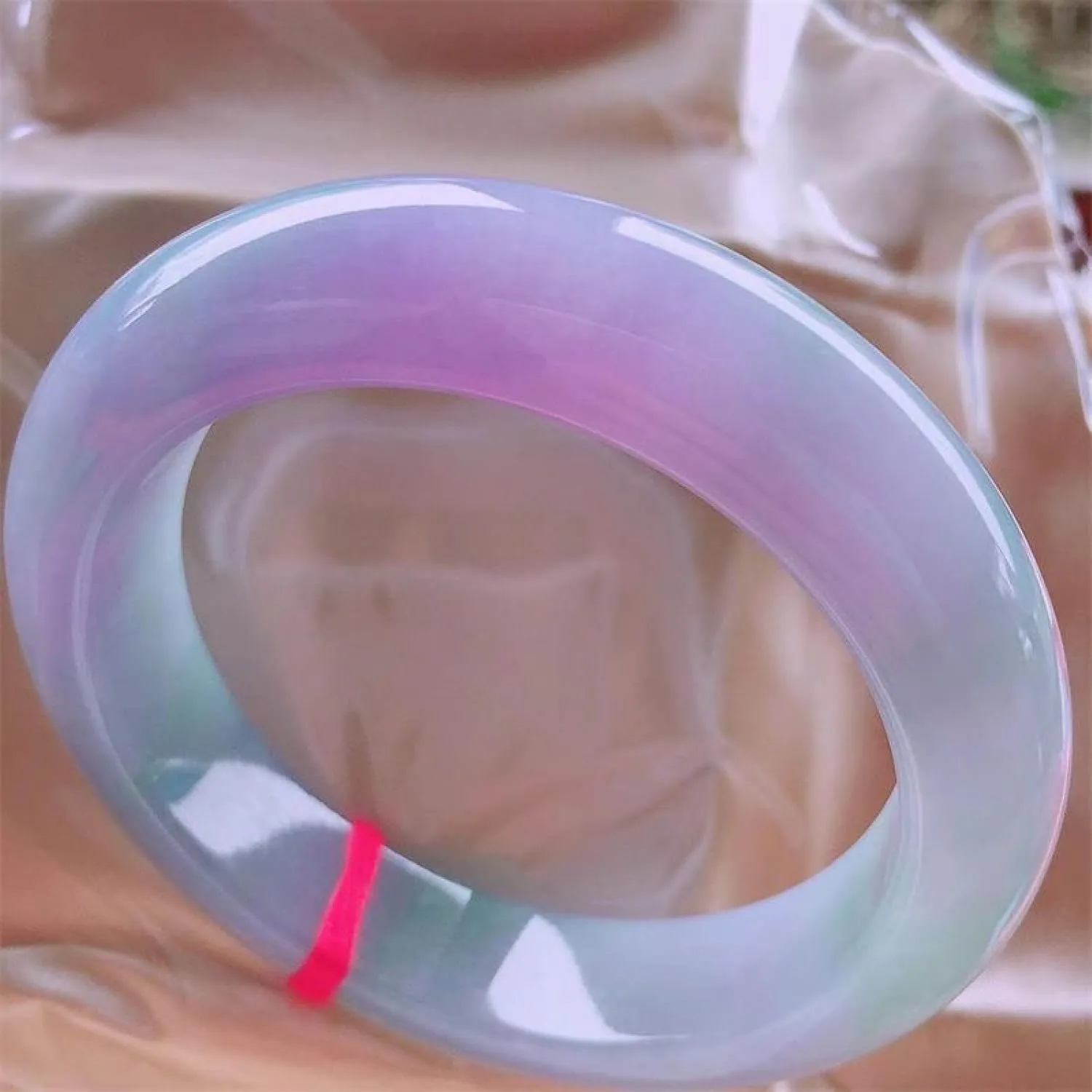 Jade Bangle Bracelet For Women,natural White And Purple Jade Bangle,retro Elegant Jade Bracelet??