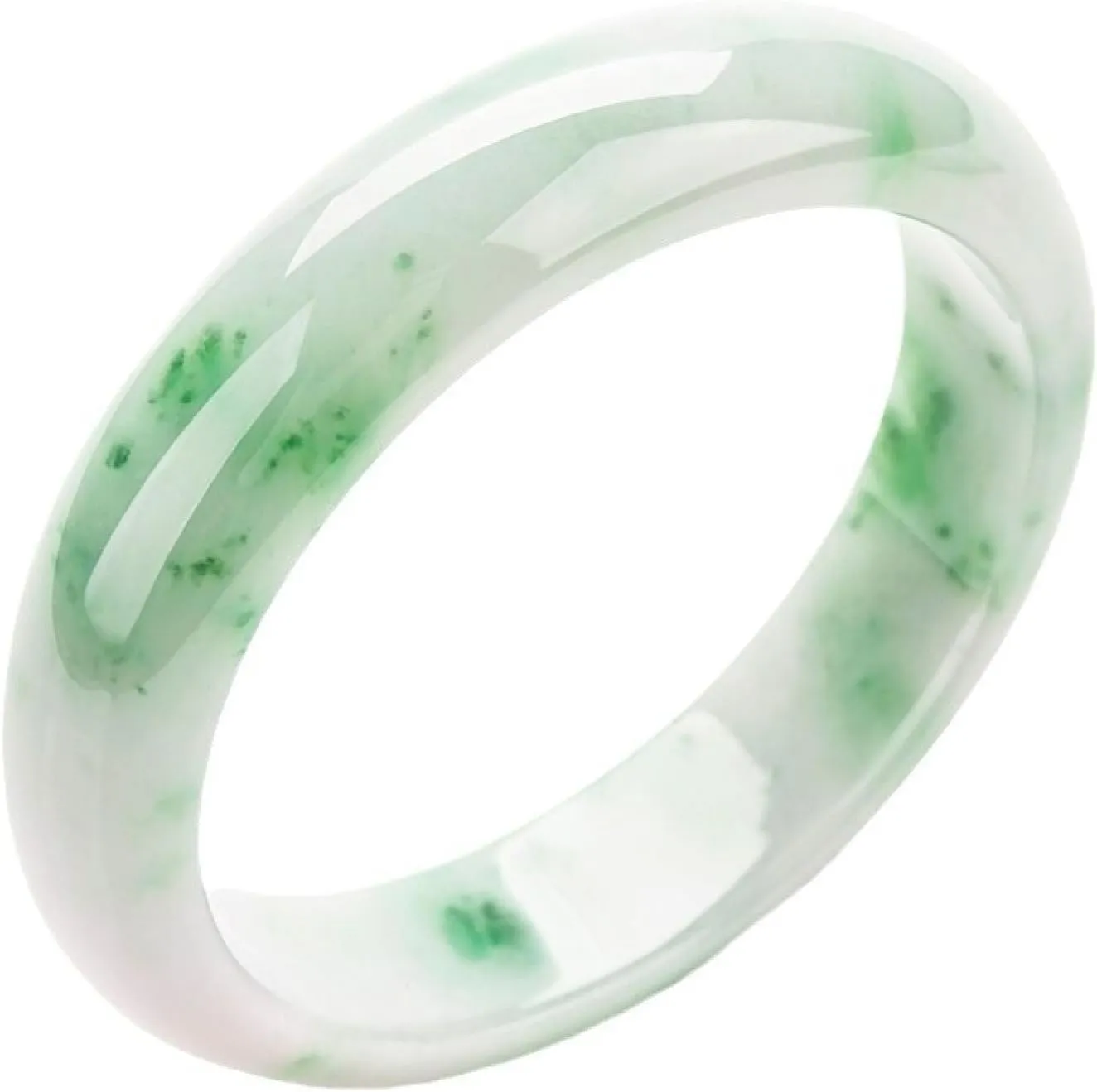 Jade Bangle Bracelet for Women,round Green Bracelet, Retro Natural Jade Bracelet,