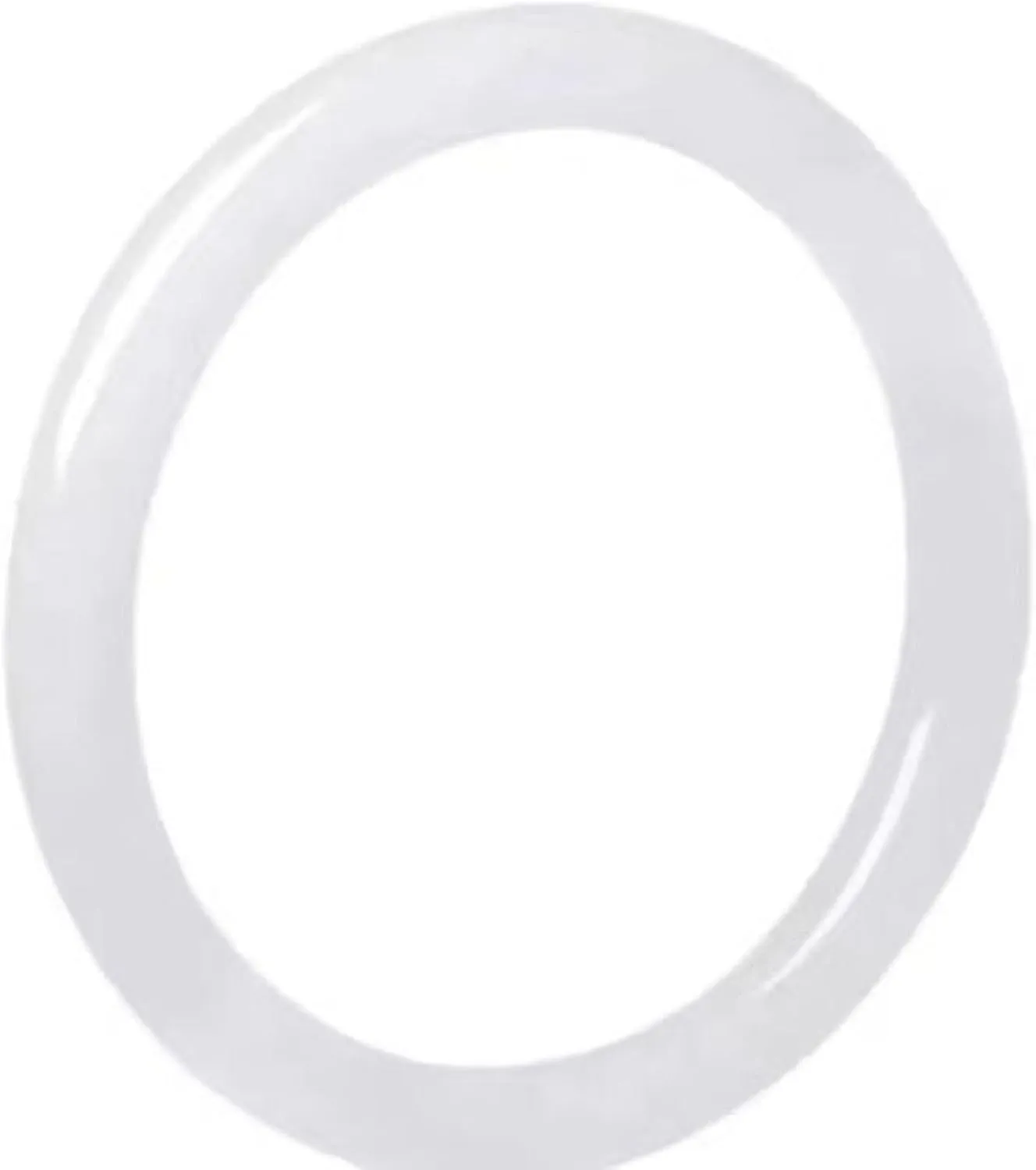 Jade Bangle Bracelet for,Women Genuine White Thin Round Strips Beautiful, and Generous Bracelet.