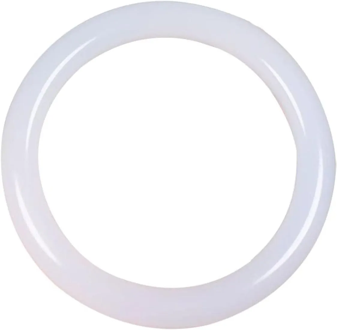 Jade Bangle Bracelet for,Women Genuine White Thin Round Strips Beautiful, and Generous Bracelet.