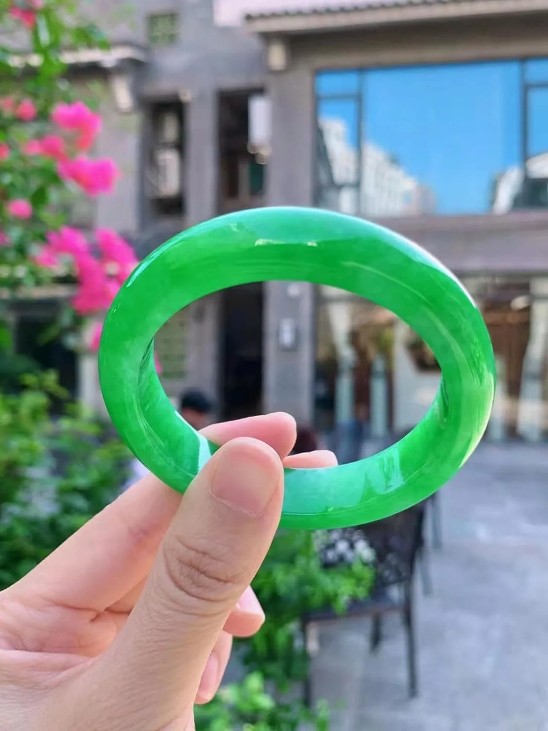 Jade Bangle Bracelet,for Women Full Green Ice Transparent, Natural,jade bangle bracelet
